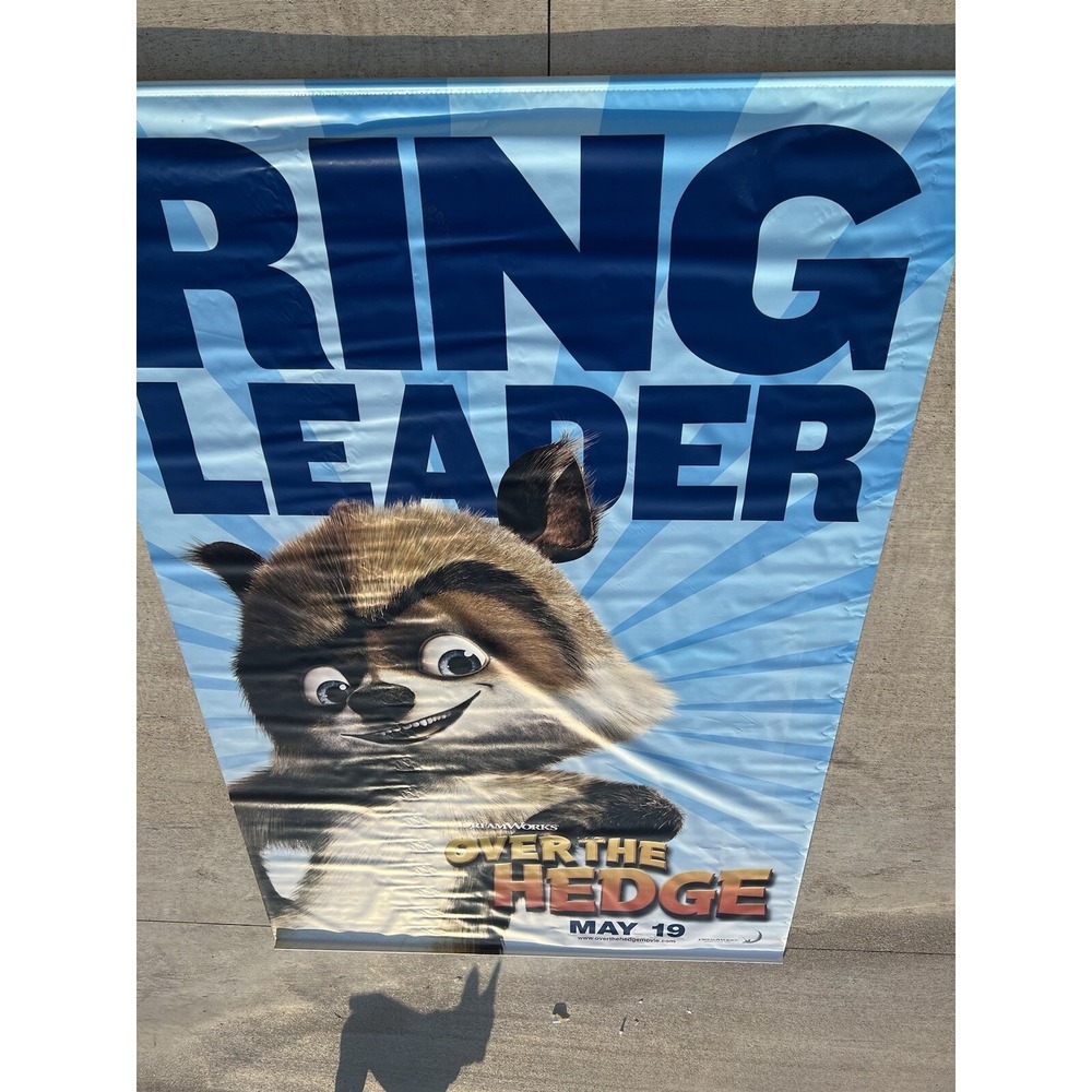 Over The Hedge Movie Poster Vinyl Banner 107x71 Dowels Steve Carell DreamWorks